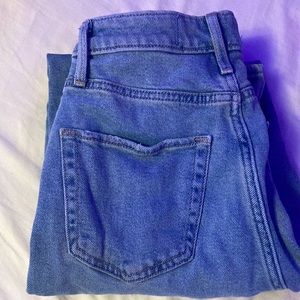 Hollister flannel patched jeans